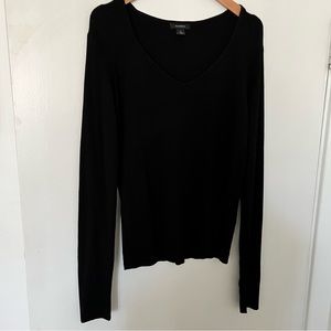 Halogen Black V Neck Sweater